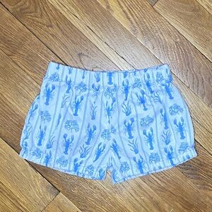 Henry Duvall blue and white Lobster Shorts 3T